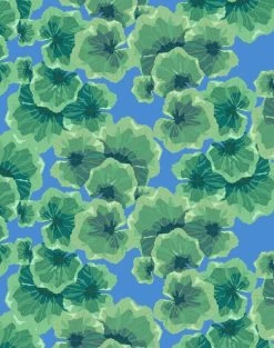 'Geranium Leaves' Wallpaper By Nathan Turner - Cerulean