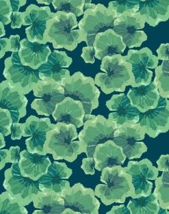 'Geranium Leaves' Wallpaper By Nathan Turner - Indigo