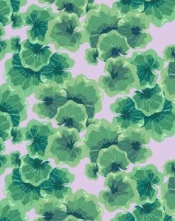 'Geranium Leaves' Wallpaper By Nathan Turner - Lavender
