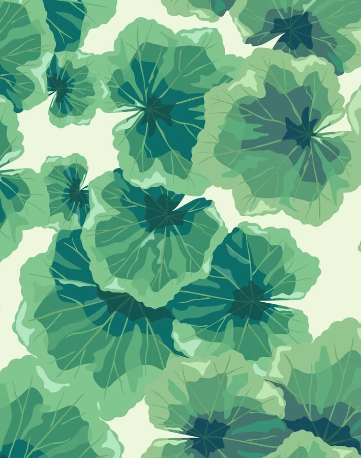 'Geranium Leaves' Wallpaper By Nathan Turner - Pistachio 5 'Geranium Leaves' Wallpaper By Nathan Turner - Pistachio - Image 3
