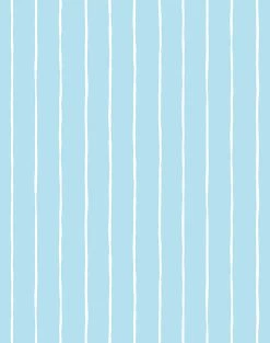 'Get In Line' Wallpaper By Wallshoppe - Baby Blue