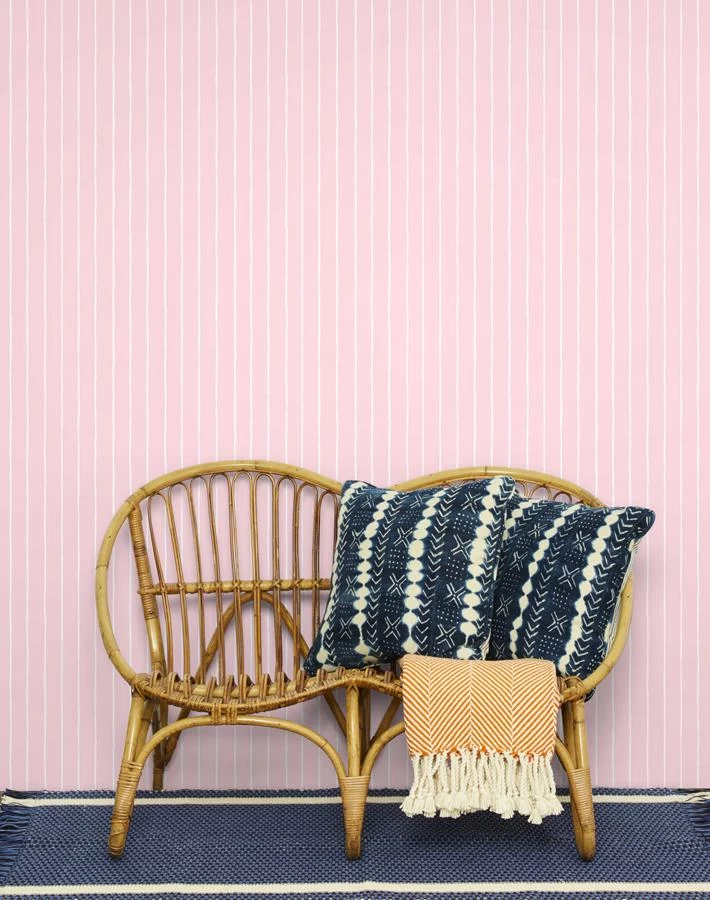 'Get In Line' Wallpaper By Wallshoppe - Pink 4 'Get In Line' Wallpaper By Wallshoppe - Pink - Image 2