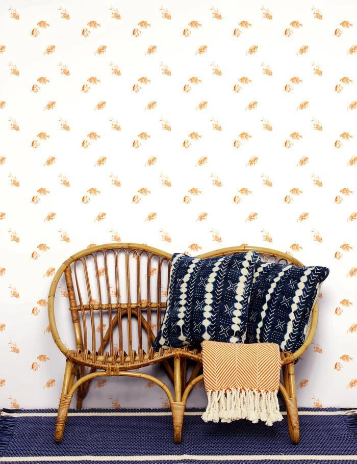 'Goldfish' Wallpaper By Nathan Turner - White 4 'Goldfish' Wallpaper By Nathan Turner - White - Image 2