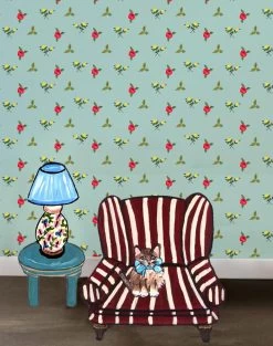 'Grand Villa Garden' Wallpaper By Carly Beck - Ocean -Wall Decoration Store Grand Villa Garden Ocean RS
