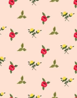 'Grand Villa Garden' Wallpaper By Carly Beck - Peach