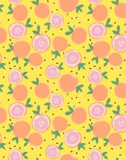 'Grapefruit' Wallpaper By Tea Collection - Daffodil