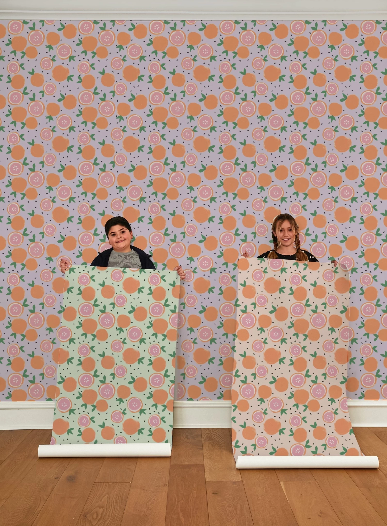 'Grapefruit' Wallpaper By Tea Collection - Lavender 4 'Grapefruit' Wallpaper By Tea Collection - Lavender - Image 2