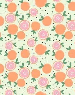 'Grapefruit' Wallpaper By Tea Collection - Pistachio