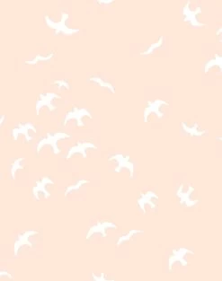 'Gulls' Wallpaper By Tea Collection - Peach