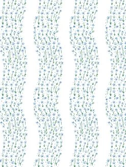 'Hillhouse Bouquet Multi' Wallpaper By Nathan Turner - Blue Green