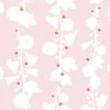 'Hollyhock' Wallpaper By Clare V. - Pink