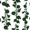 'Hollyhock' Wallpaper By Clare V. - Green