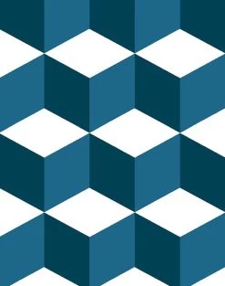 'Ice Cubist' Wallpaper By Wallshoppe - Indigo 8 'Ice Cubist' Wallpaper By Wallshoppe - Indigo -Wall Decoration Store IceCubist Indigo detail e6705443 4adf 409b acc7 9839fabae5b2