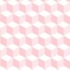 'Ice Cubist' Wallpaper By Wallshoppe - Pink -Wall Decoration Store IceCubist Pink 90808728 f455 4f1e a577 9e7536ca73b0