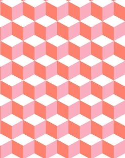 'Ice Cubist' Wallpaper By Wallshoppe - Red 9 'Ice Cubist' Wallpaper By Wallshoppe - Red -Wall Decoration Store IceCubist red 82447788 43de 4591 8ae8 10ad31c87e53