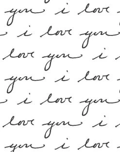 'I Love You' Wallpaper By Sugar Paper - White -Wall Decoration Store Iloveyou white detail a9870d74 b66b 471d 9f04 c3e46ea6d34a