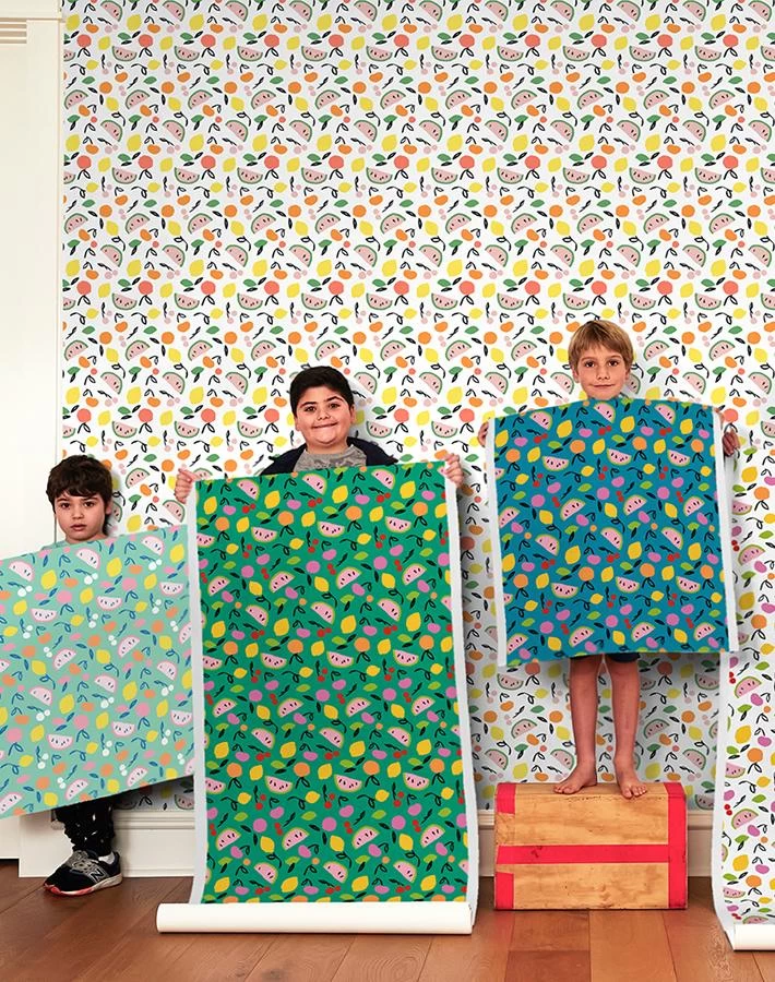 'Island Fruits' Wallpaper By Tea Collection - White 4 'Island Fruits' Wallpaper By Tea Collection - White - Image 2