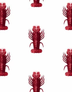 'Jack The Crustacean' Wallpaper By Wallshoppe - Red