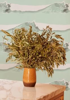 'Janet Rides' Wallpaper By Lingua Franca - Mint