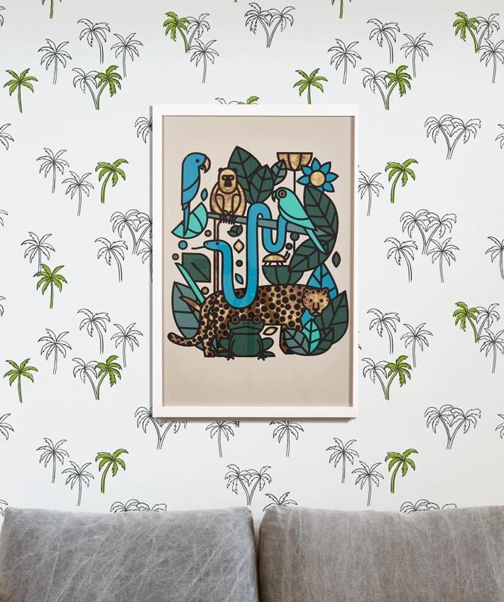 'Jungle Menagerie' Framed Art By Tea Collection 4 'Jungle Menagerie' Framed Art By Tea Collection - Image 2