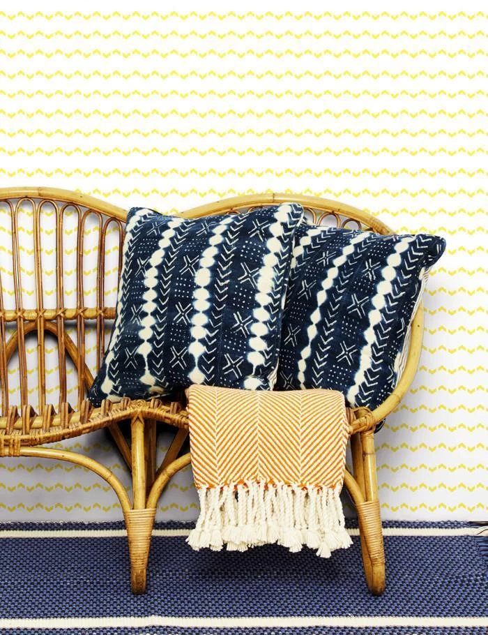 'Kezmoh Zag' Wallpaper By Wallshoppe - Daffodil 4 'Kezmoh Zag' Wallpaper By Wallshoppe - Daffodil - Image 2