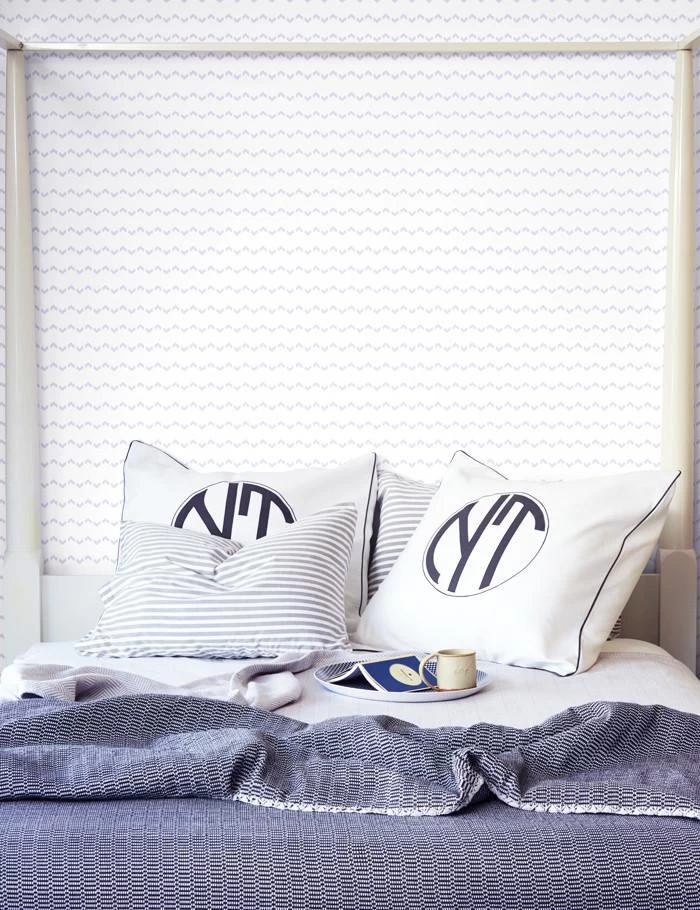 'Kezmoh Zag' Wallpaper By Wallshoppe - Lavender 4 'Kezmoh Zag' Wallpaper By Wallshoppe - Lavender - Image 2