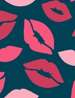 'Kiss My A' Wallpaper By Nathan Turner - Indigo -Wall Decoration Store KissMyAss product Indigo forWEB detail d612a172 008e 4fc6 b50f 256de0a29225