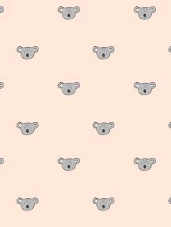 'Koala' Wallpaper By Tea Collection - Peach
