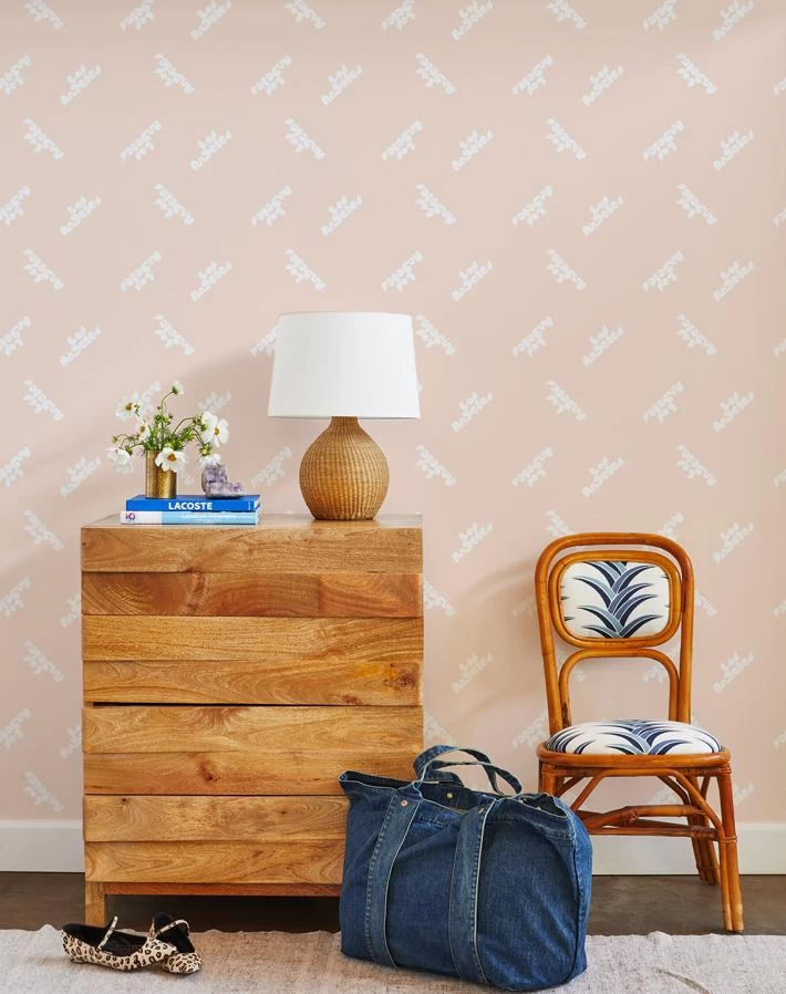 'Los Angeles' Wallpaper By Clare V. - Blush 4 'Los Angeles' Wallpaper By Clare V. - Blush - Image 2