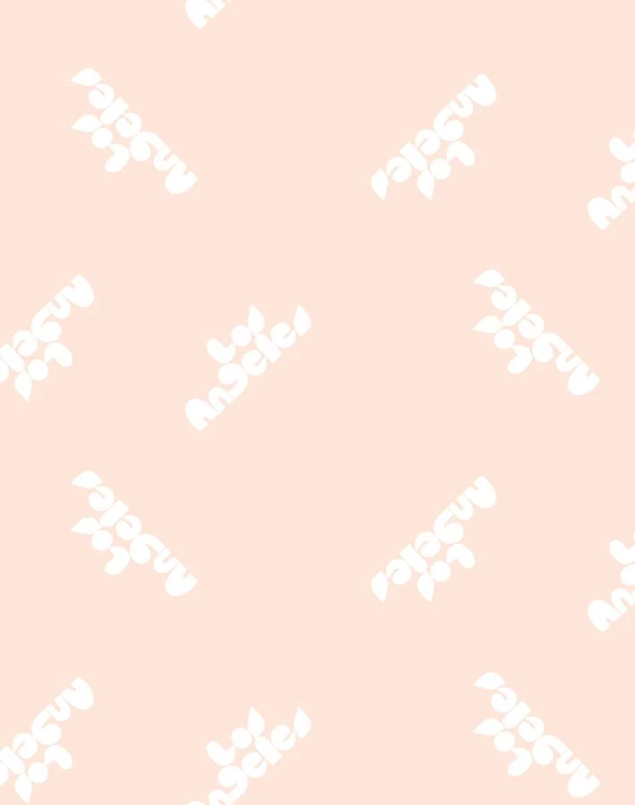 'Los Angeles' Wallpaper By Clare V. - Blush 3 'Los Angeles' Wallpaper By Clare V. - Blush