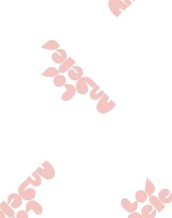 'Los Angeles' Wallpaper By Clare V. - Pink / White -Wall Decoration Store LA by Clare V Pink detail