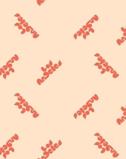 'Los Angeles' Wallpaper By Clare V. - Retro Red / Peach