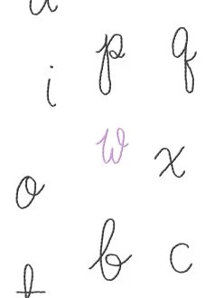 'LF Alphabet' Wallpaper By Lingua Franca - Black With Lilac Accent Letter -Wall Decoration Store LF Alphabet Black Detail caa2ea12 d45a 4905 a8f6 ee1ec1f7ec83