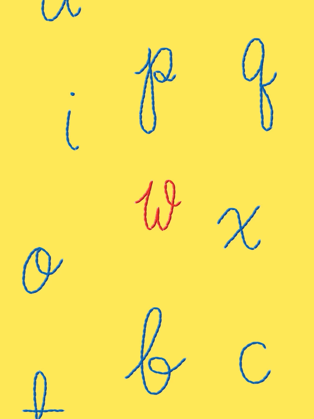 'LF Alphabet' Wallpaper By Lingua Franca - Daffodil With Red Accent Letter 5 'LF Alphabet' Wallpaper By Lingua Franca - Daffodil With Red Accent Letter - Image 3