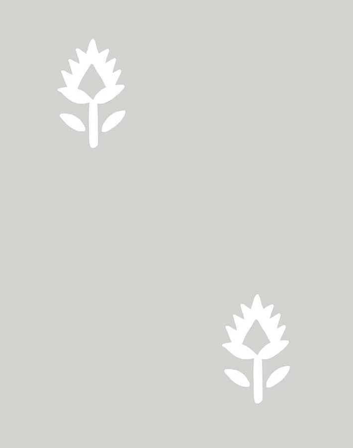 'Block Print' Wallpaper By Sugar Paper - Grey 5 'Block Print' Wallpaper By Sugar Paper - Grey - Image 3