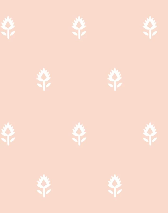'Block Print' Wallpaper By Sugar Paper - Pink 3 'Block Print' Wallpaper By Sugar Paper - Pink