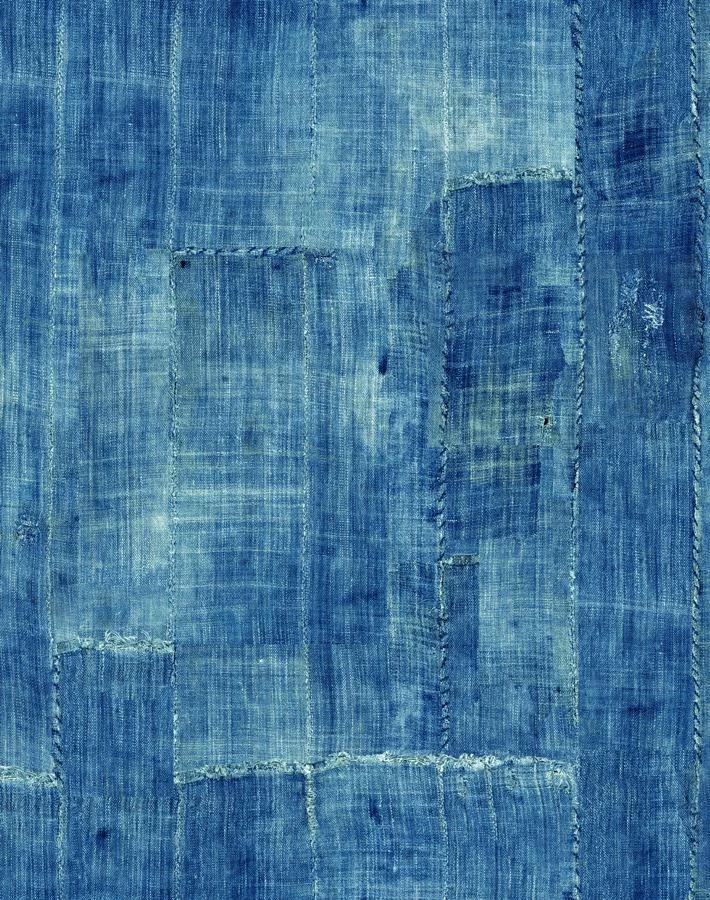 'Lafayette Patchwork' Wallpaper By Chris Benz - Blue 6 'Lafayette Patchwork' Wallpaper By Chris Benz - Blue - Image 4