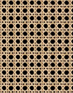 'Faux Large Caning' Wallpaper By Wallshoppe - Onyx -Wall Decoration Store LargeCaning Onyx design 487f7523 db2f 4aab 9ad2 07be2d70efd1