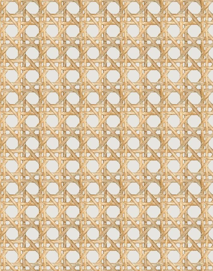 'Faux Large Caning' Wallpaper By Wallshoppe - Sand 3 'Faux Large Caning' Wallpaper By Wallshoppe - Sand