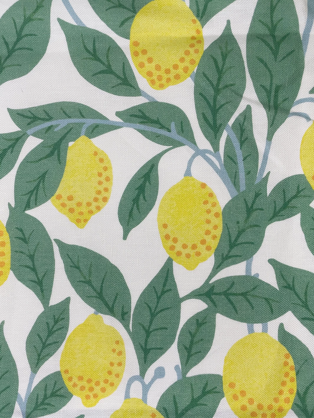 'Fabric By The Yard - Lemons - Natural On Linen 5 'Fabric By The Yard - Lemons - Natural On Linen - Image 3