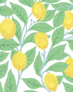 'Lemons' Wallpaper By Nathan Turner - White 8 'Lemons' Wallpaper By Nathan Turner - White -Wall Decoration Store Lemons duped White detail 52b95ee4 22a2 44ef 93f9 13f1243ca9e8
