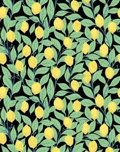 'Lemons' Wallpaper By Nathan Turner - Onyx -Wall Decoration Store Lemons duped onyx H 9bc5172d c8cf 4e2c 91d6 a4d87b358ed0