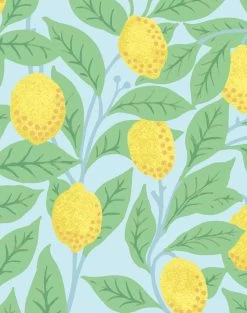 'Lemons' Wallpaper By Nathan Turner - Sky -Wall Decoration Store Lemons duped sky detail fbeead8d f3f3 4ed5 bb9b b4218256f742