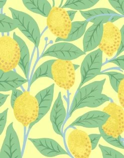 'Lemons' Wallpaper By Nathan Turner - Yellow -Wall Decoration Store Lemons duped yellow detail 76c071df c2c2 4c57 985b 6eea982e68f5