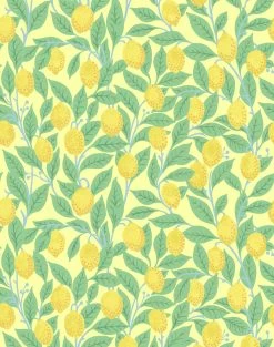 'Lemons' Wallpaper By Nathan Turner - Yellow
