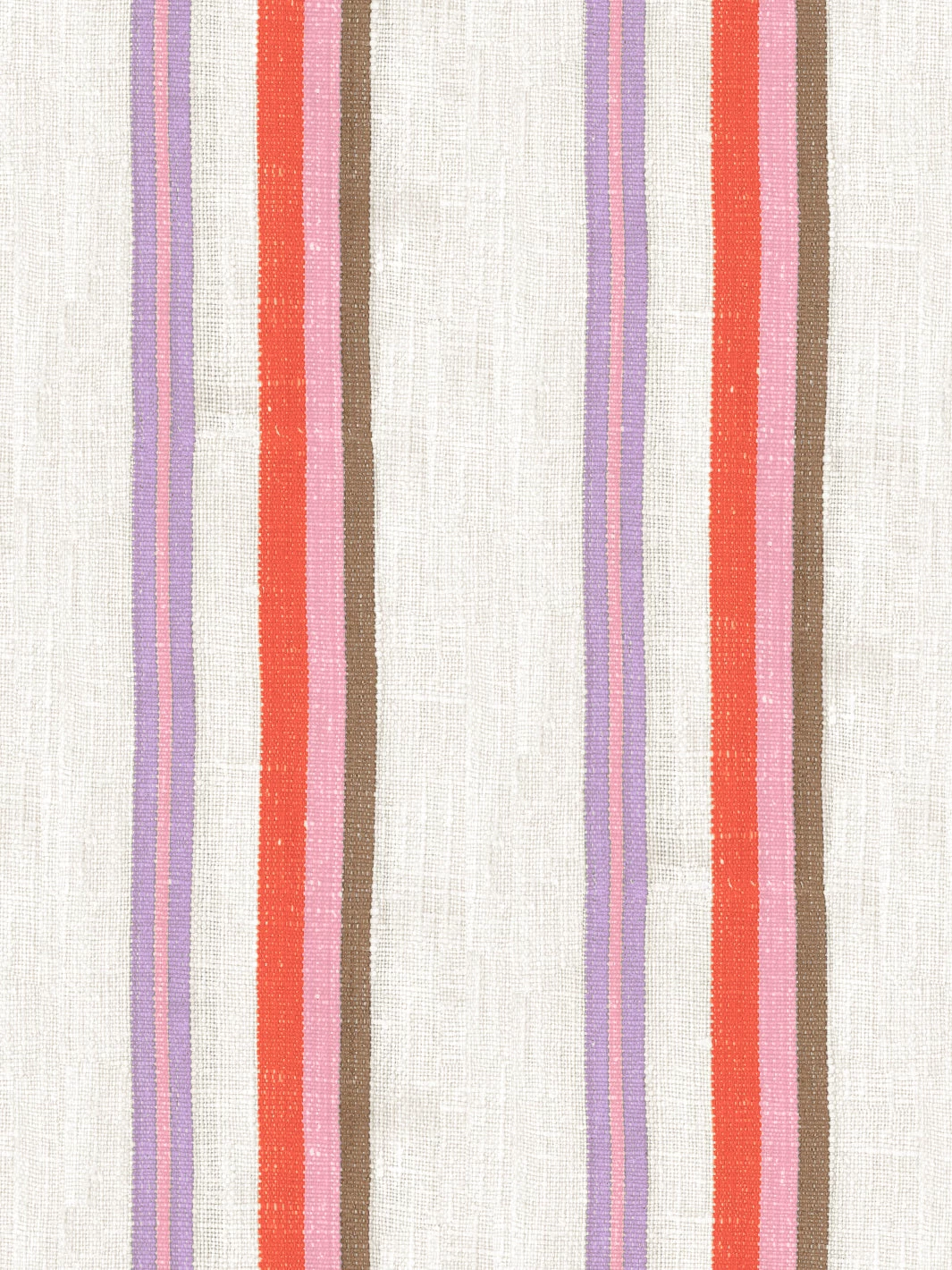 'Life Is A Banquet Stripe' Wallpaper By Lingua Franca - Lilac + Melon 4 'Life Is A Banquet Stripe' Wallpaper By Lingua Franca - Lilac + Melon - Image 2