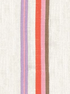 'Life Is A Banquet Stripe' Wallpaper By Lingua Franca - Lilac + Melon 7 'Life Is A Banquet Stripe' Wallpaper By Lingua Franca - Lilac + Melon -Wall Decoration Store Life Is a Banquet Stripe LilacMelon Detail