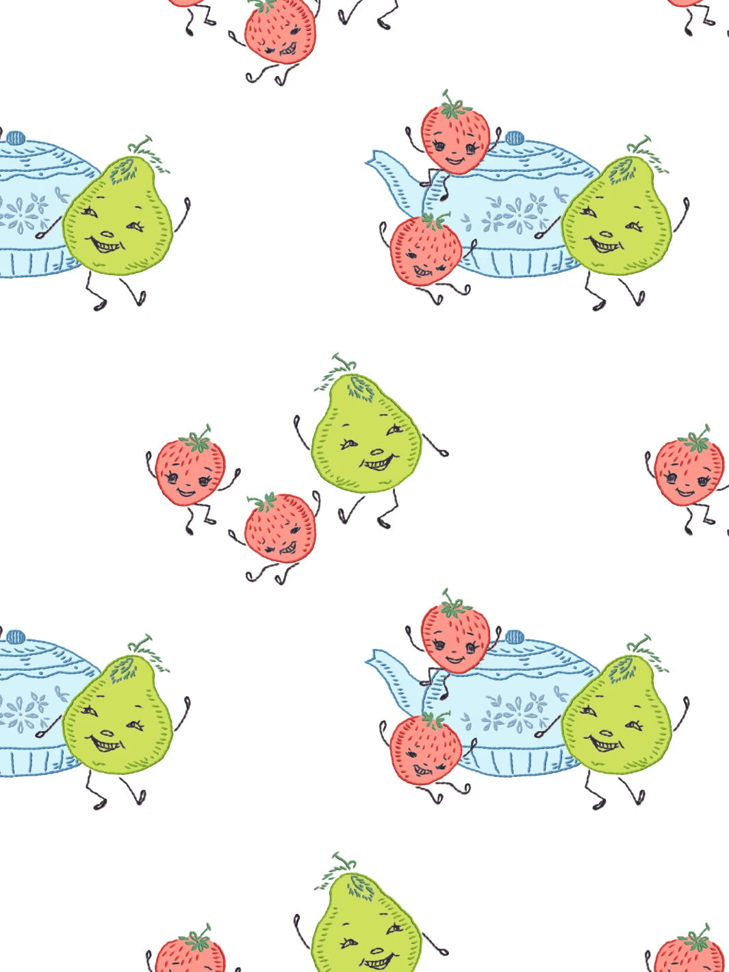 'Life Is A Banquet Toss' Wallpaper By Lingua Franca - Green 4 'Life Is A Banquet Toss' Wallpaper By Lingua Franca - Green - Image 2