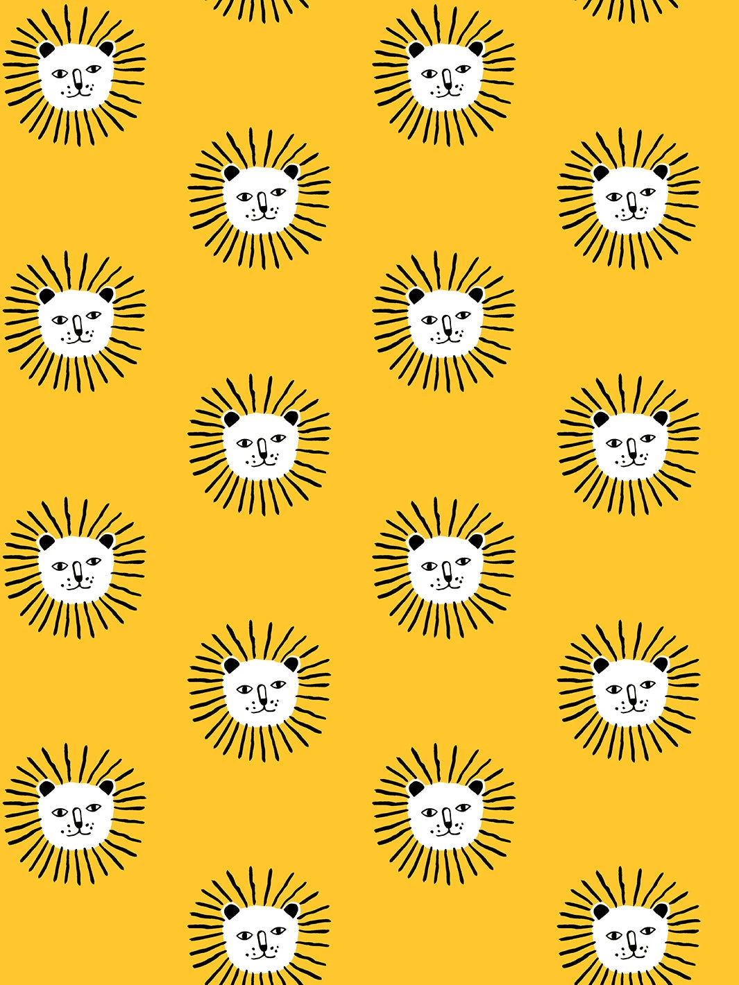 'Lion's Mane' Wallpaper By Tea Collection - Marigold 3 'Lion's Mane' Wallpaper By Tea Collection - Marigold