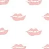 'Lips' Wallpaper By Clare V. - Pink